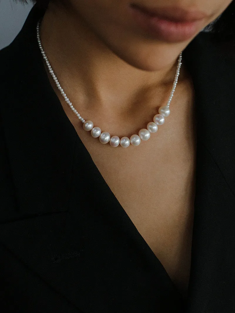 French Minimalist Pearl Necklace (Two Variants)