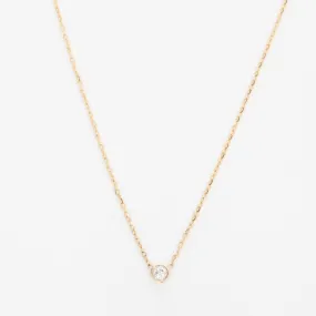 Gold Barely-There Diamond Necklace