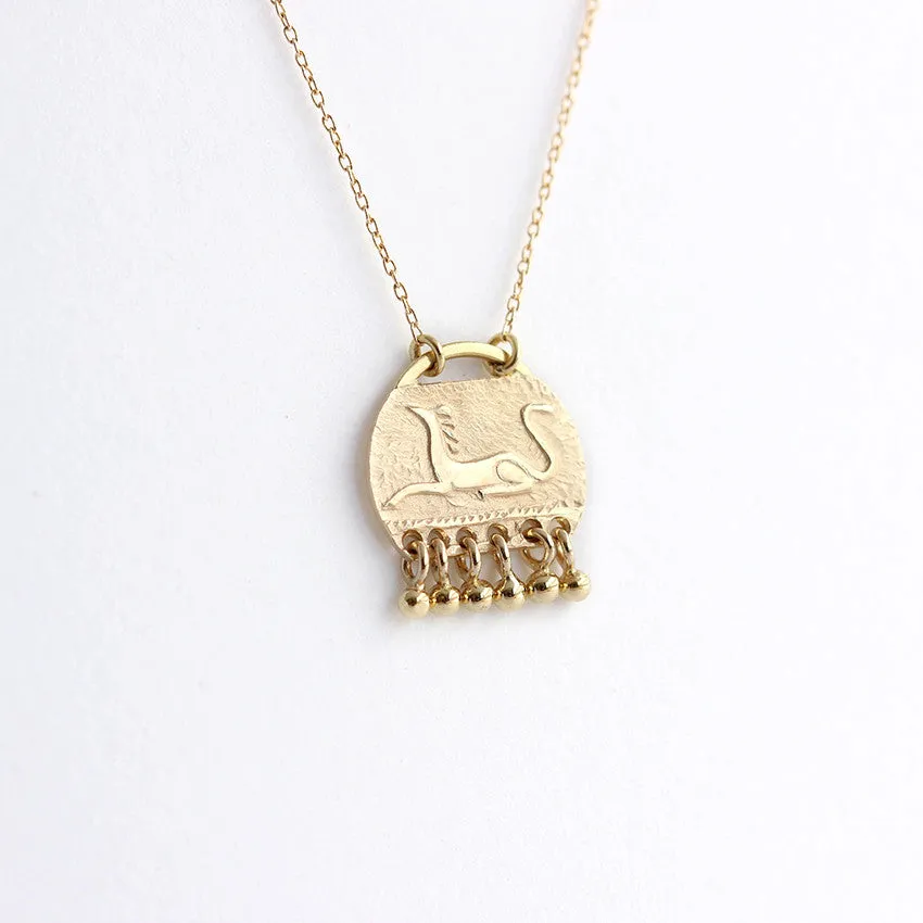 Gold Mythic Animal Necklace