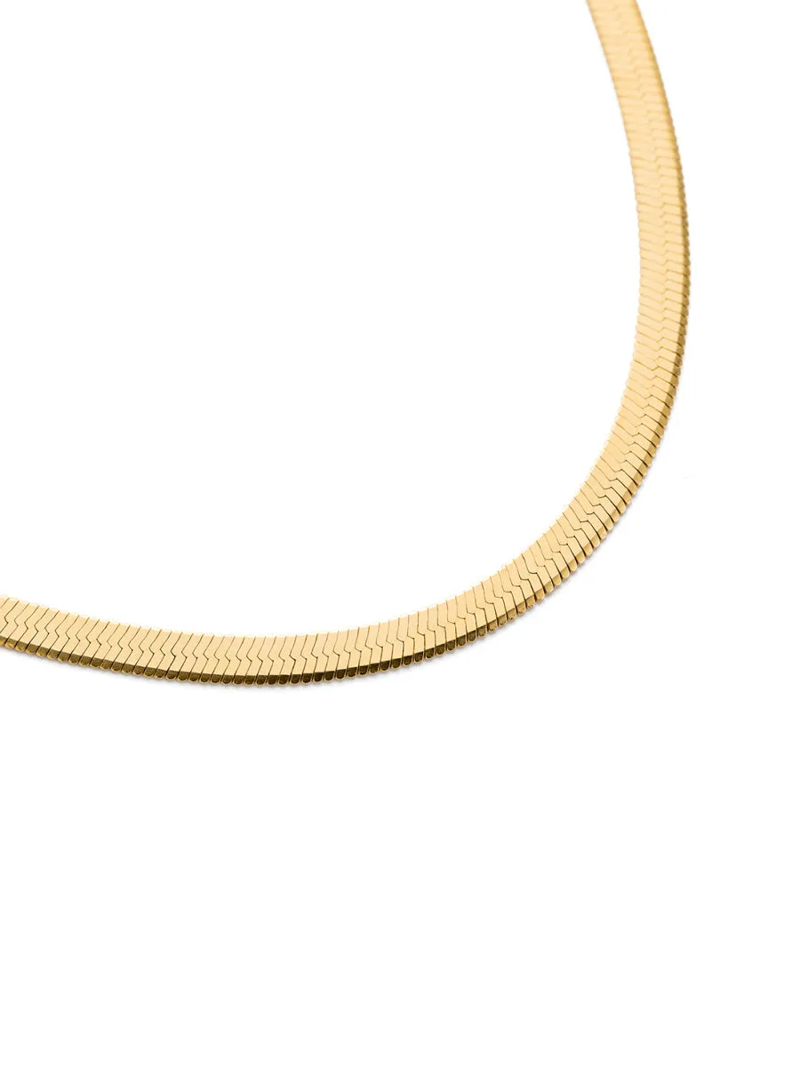 Gold Vermeil Herringbone Chain