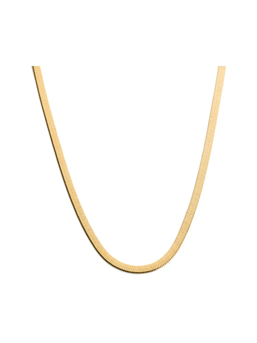 Gold Vermeil Herringbone Chain