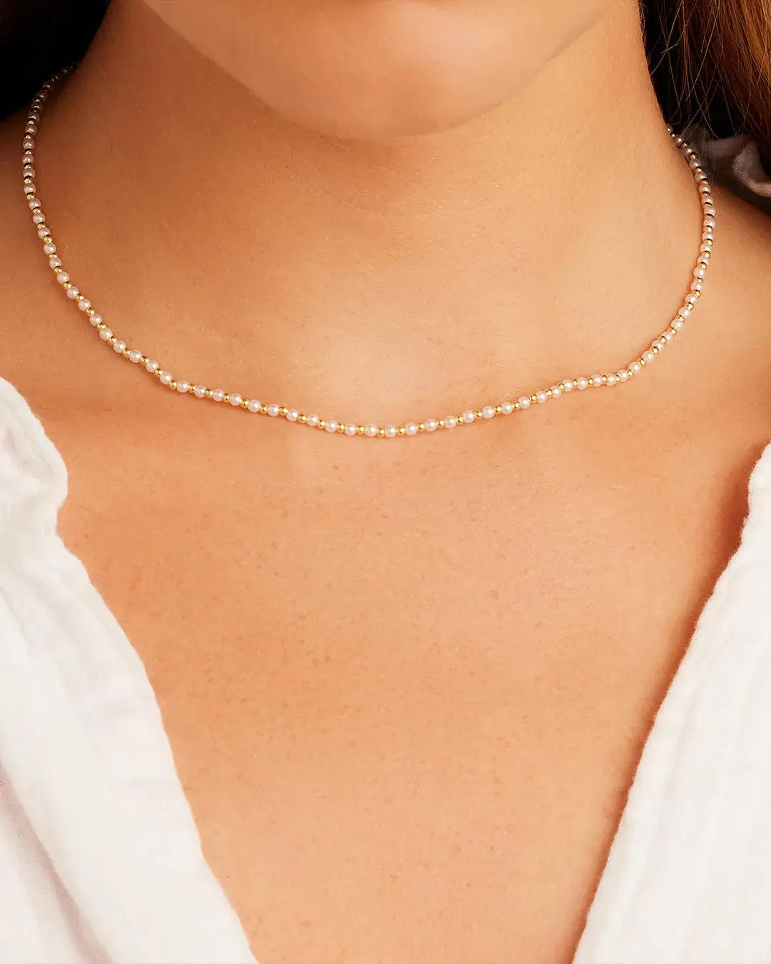 Gorjana ‘Poppy Pearl Necklace’