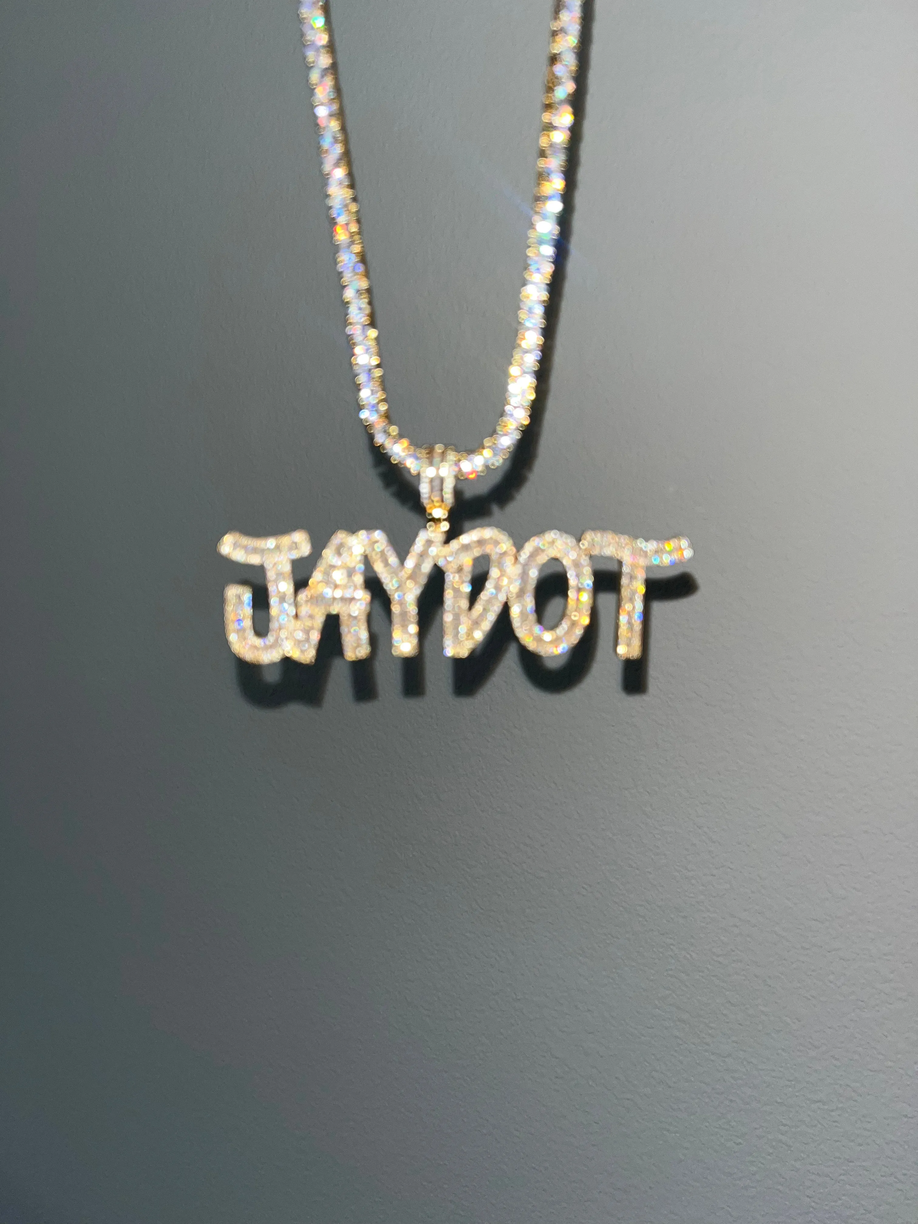 Iced Out Name Necklace