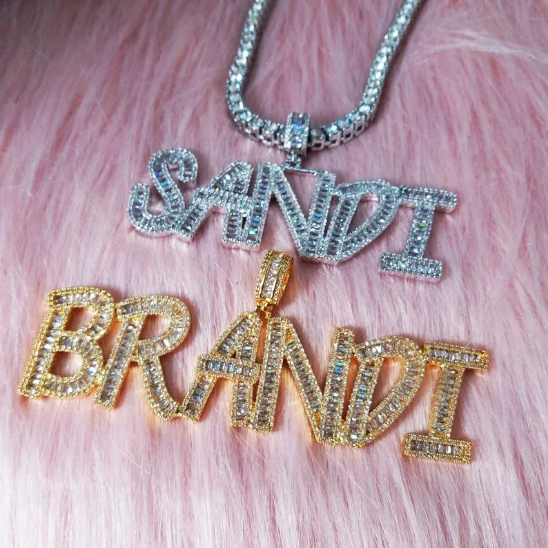 Iced Out Name Necklace