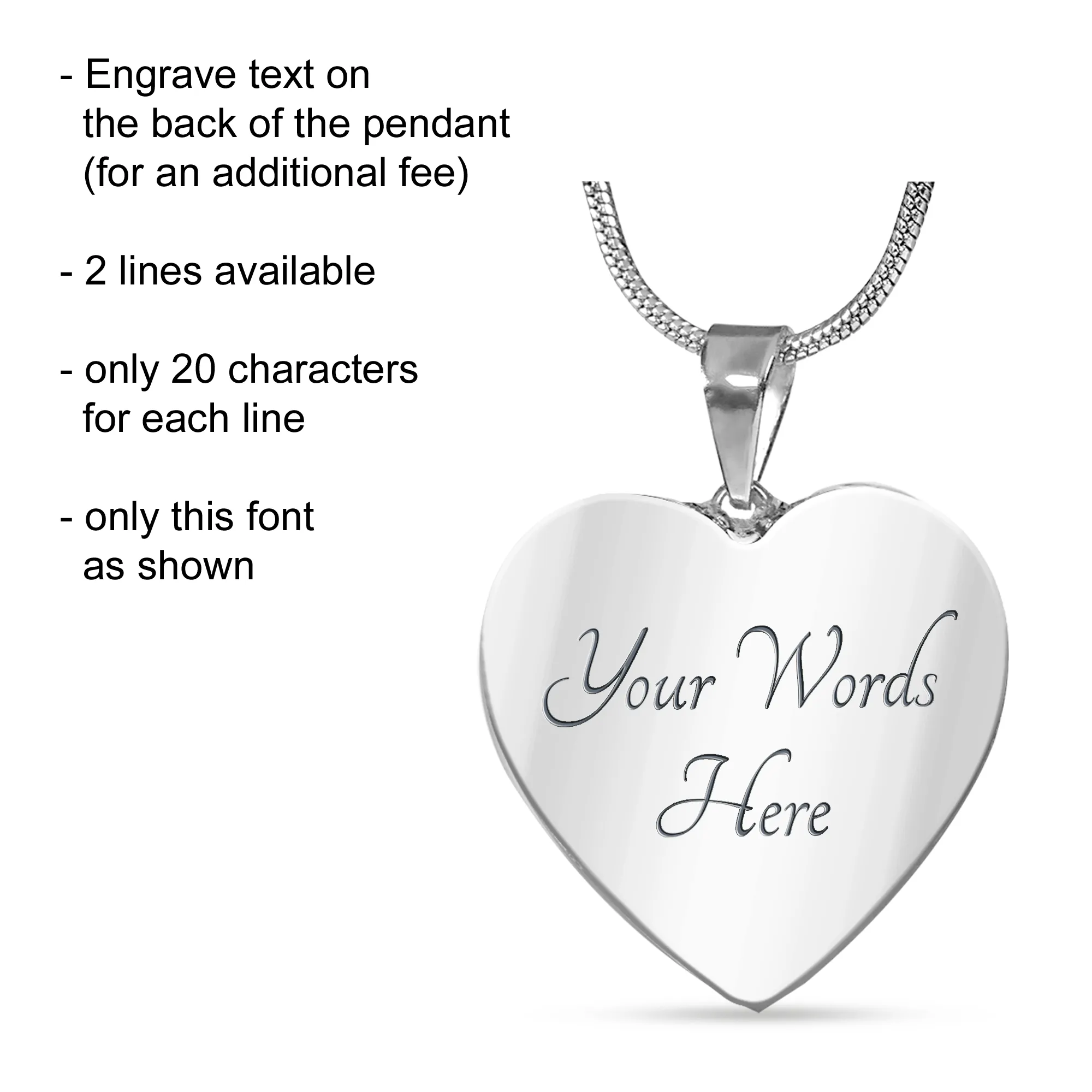 In Memory of your Mom Remembrance Memorial Custom Heart Pendant Photo Necklace