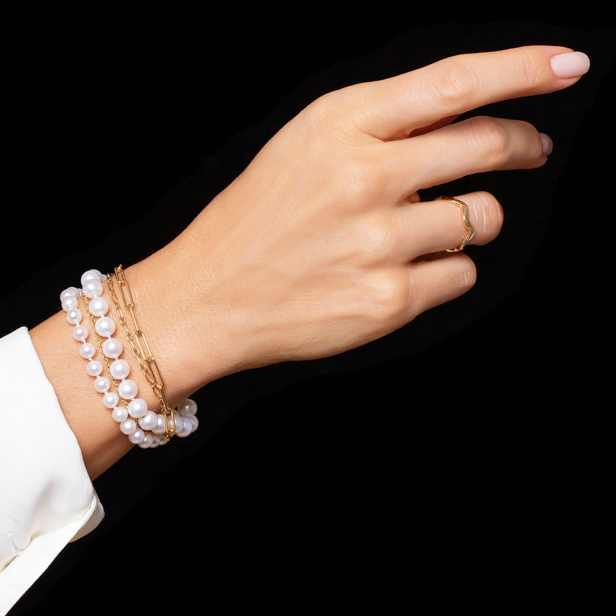 Layered Pearl Bracelet