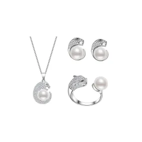 Leopard Freshwater Pearl Set WS00035 | SAFARI