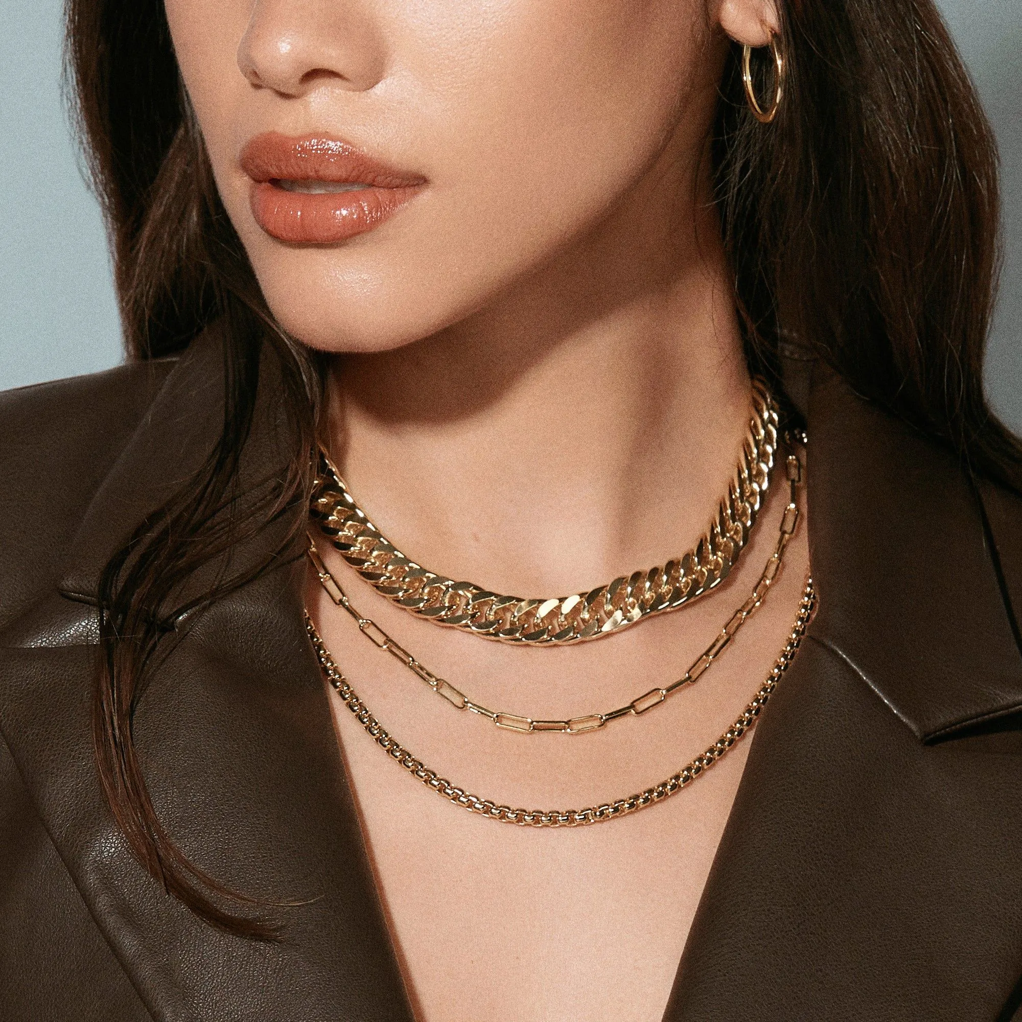 Luciana Box Chain Necklace