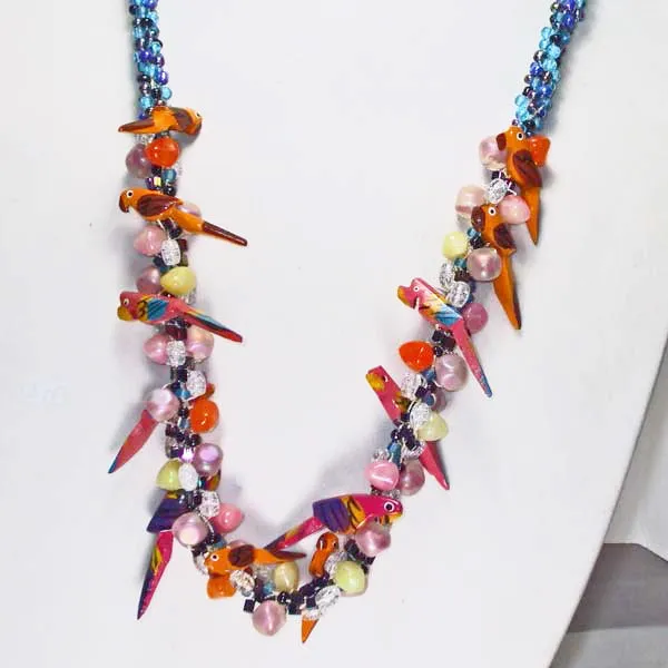 Magena Beaded Kumihimo Necklace