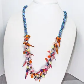 Magena Beaded Kumihimo Necklace