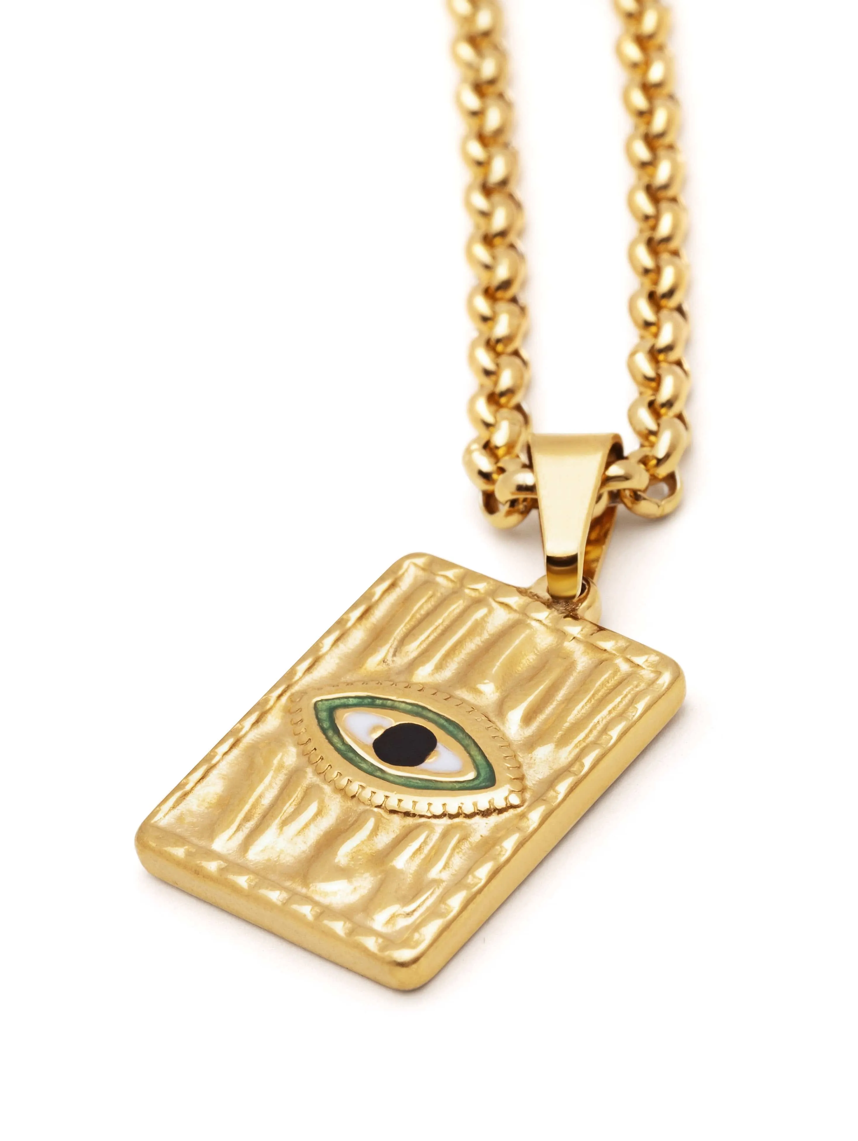 Men's Necklace with Evil Eye Pendant