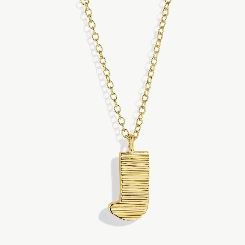 Meta Initial Necklace