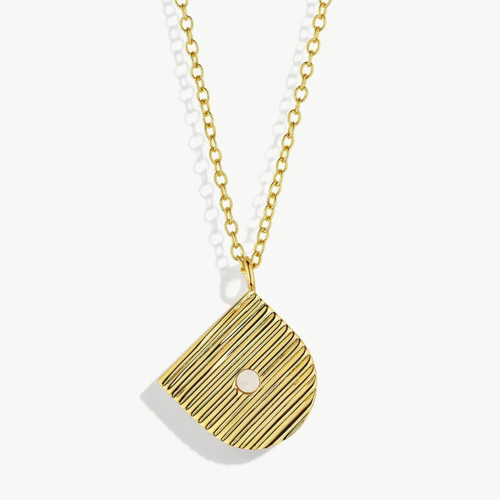 Meta Initial Necklace