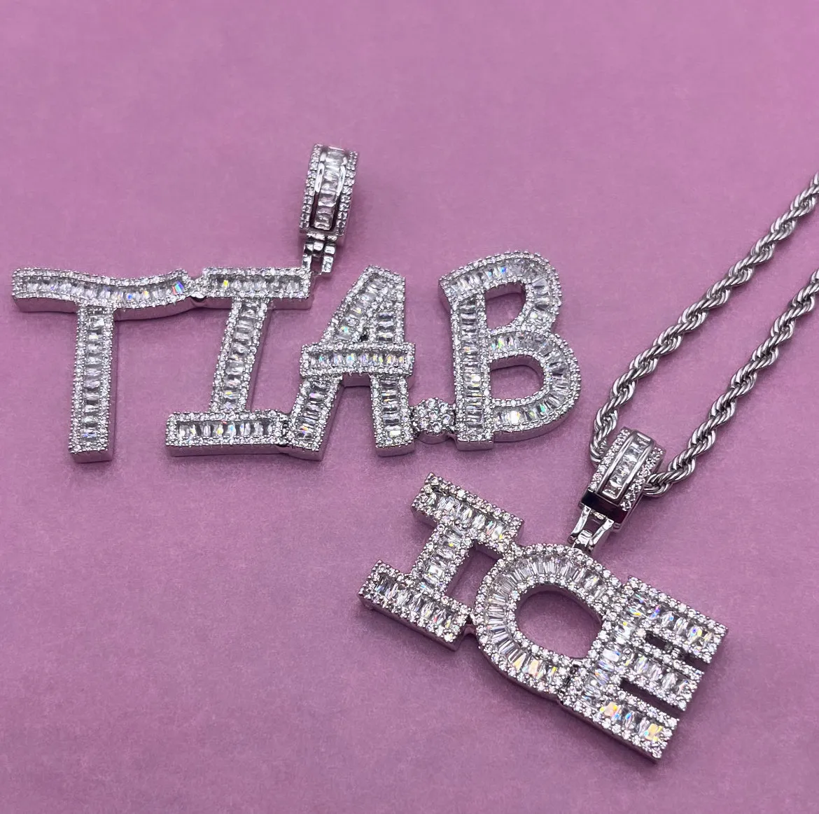 Mini Iced Out Name Necklace