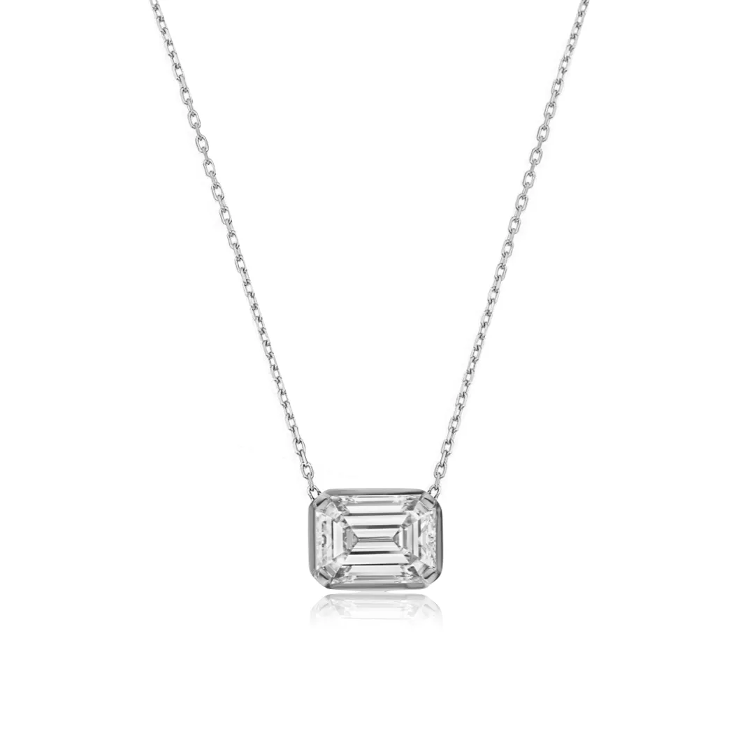 Mixed Shapes Diamond Pendant Necklace