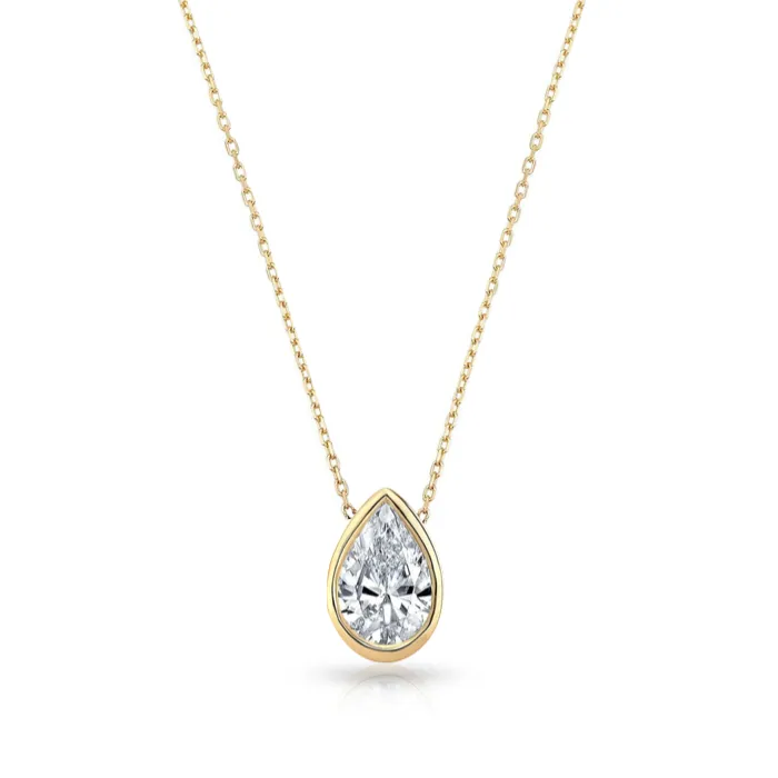 Mixed Shapes Diamond Pendant Necklace