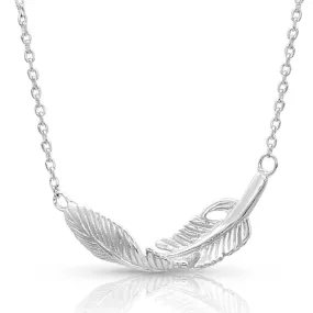 Montana Silversmiths Women's Turning Feather Necklace