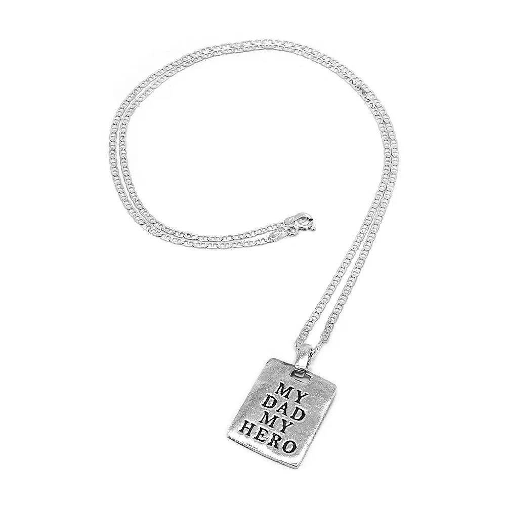 My Dad, My Hero Necklace