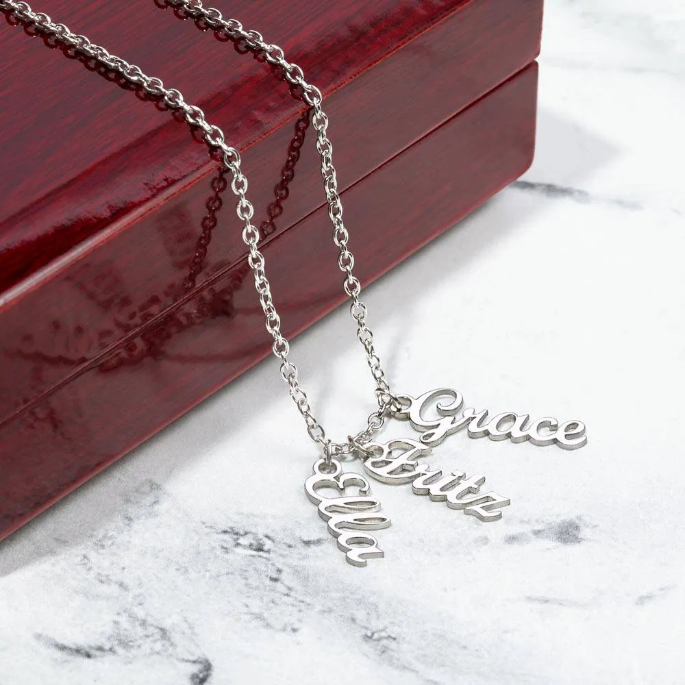 No Matter How Grown, To Grandma Gift, Custom Multi Grandchildren Name Necklace