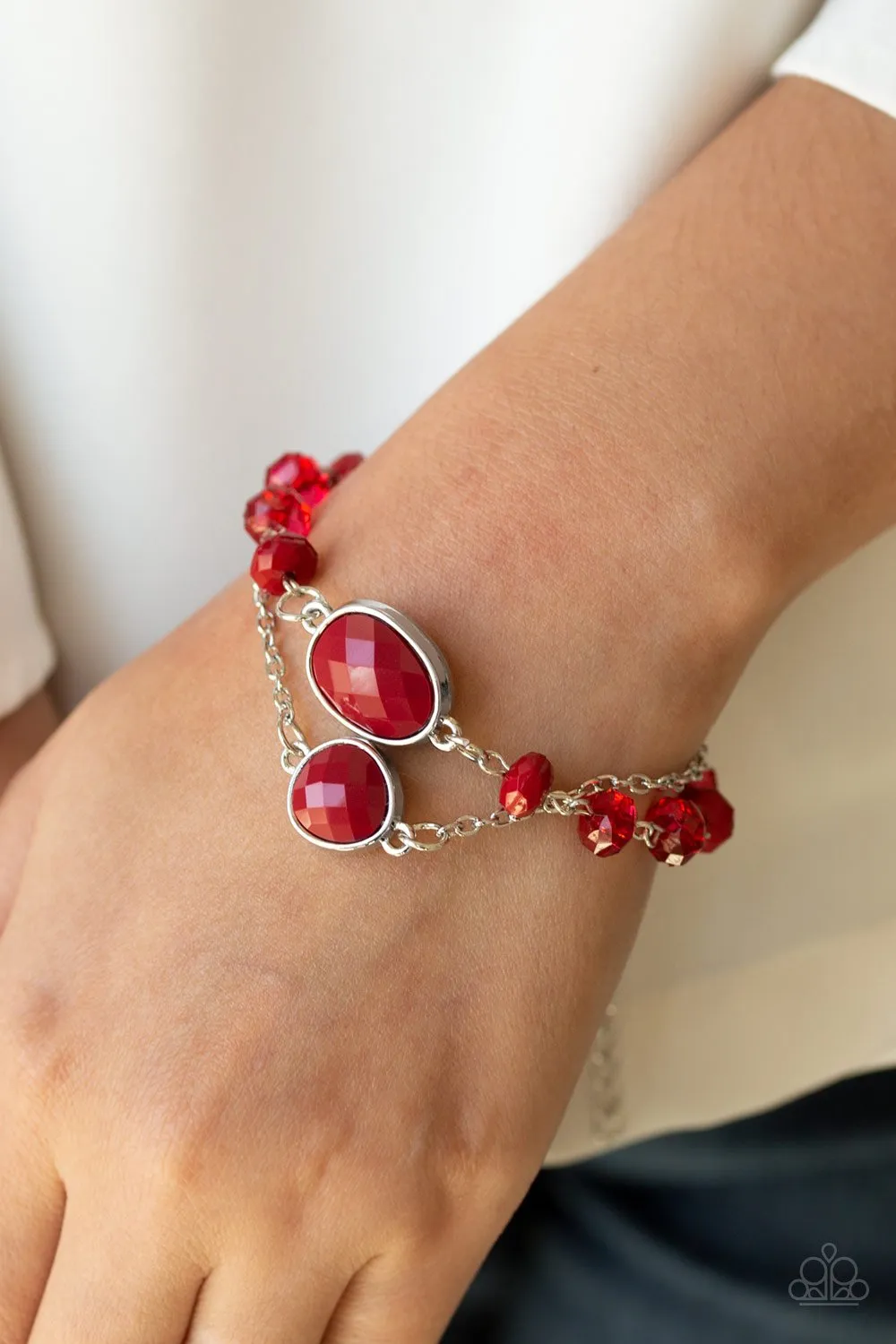 Paparazzi Crowd Pleaser - Red Bracelet