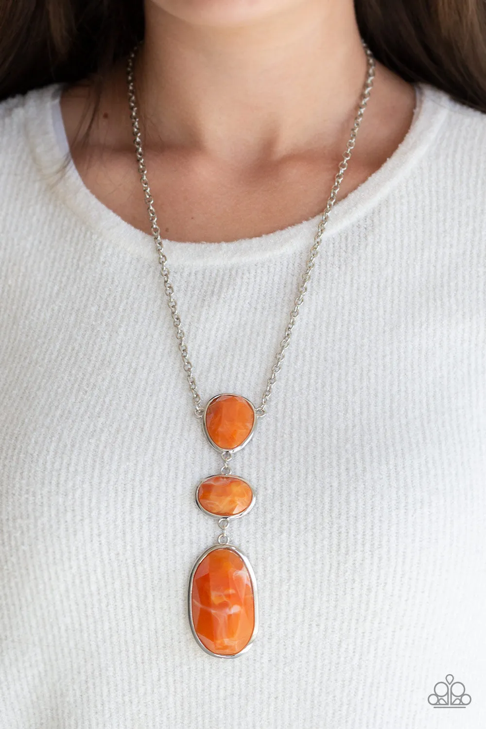 Paparazzi Necklace ~ Making an Impact - Orange