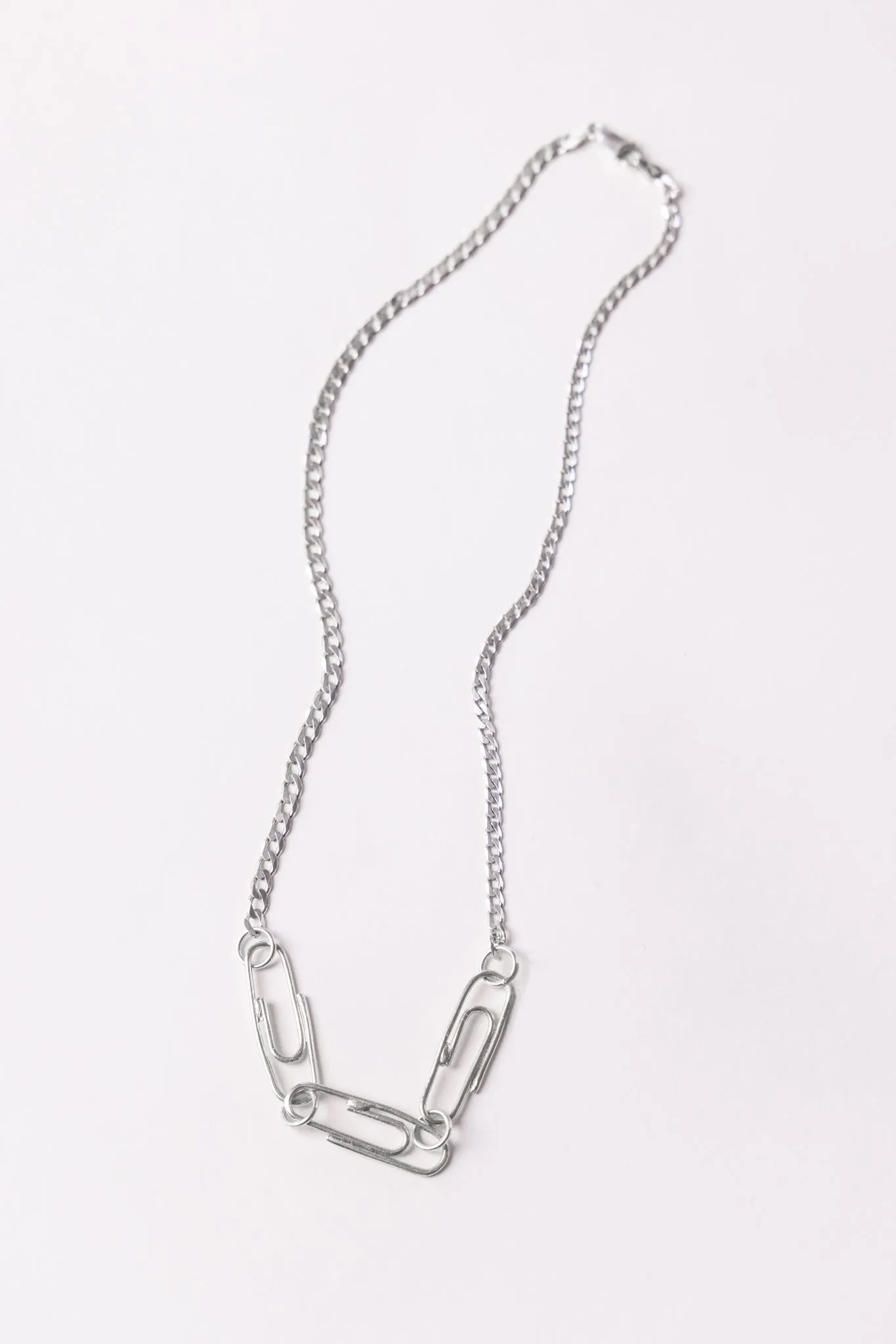 Paperclip Necklace | Silver