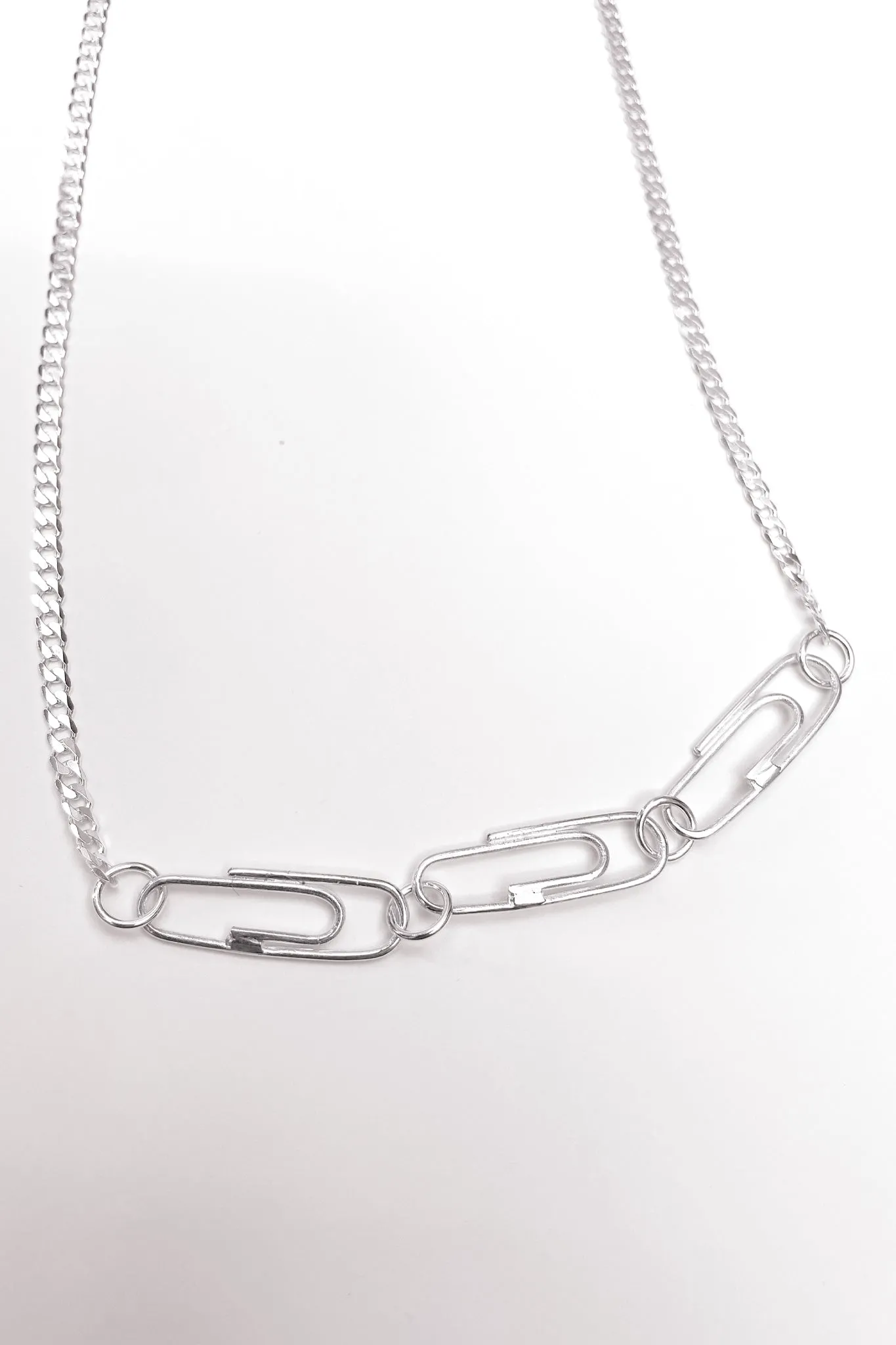 Paperclip Necklace | Silver