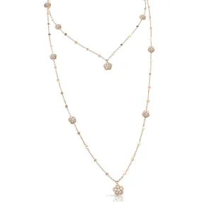 Pasquale Bruni - Figlia dei Fiori - Necklace with White and Champagne Diamonds, 18k Rose Gold