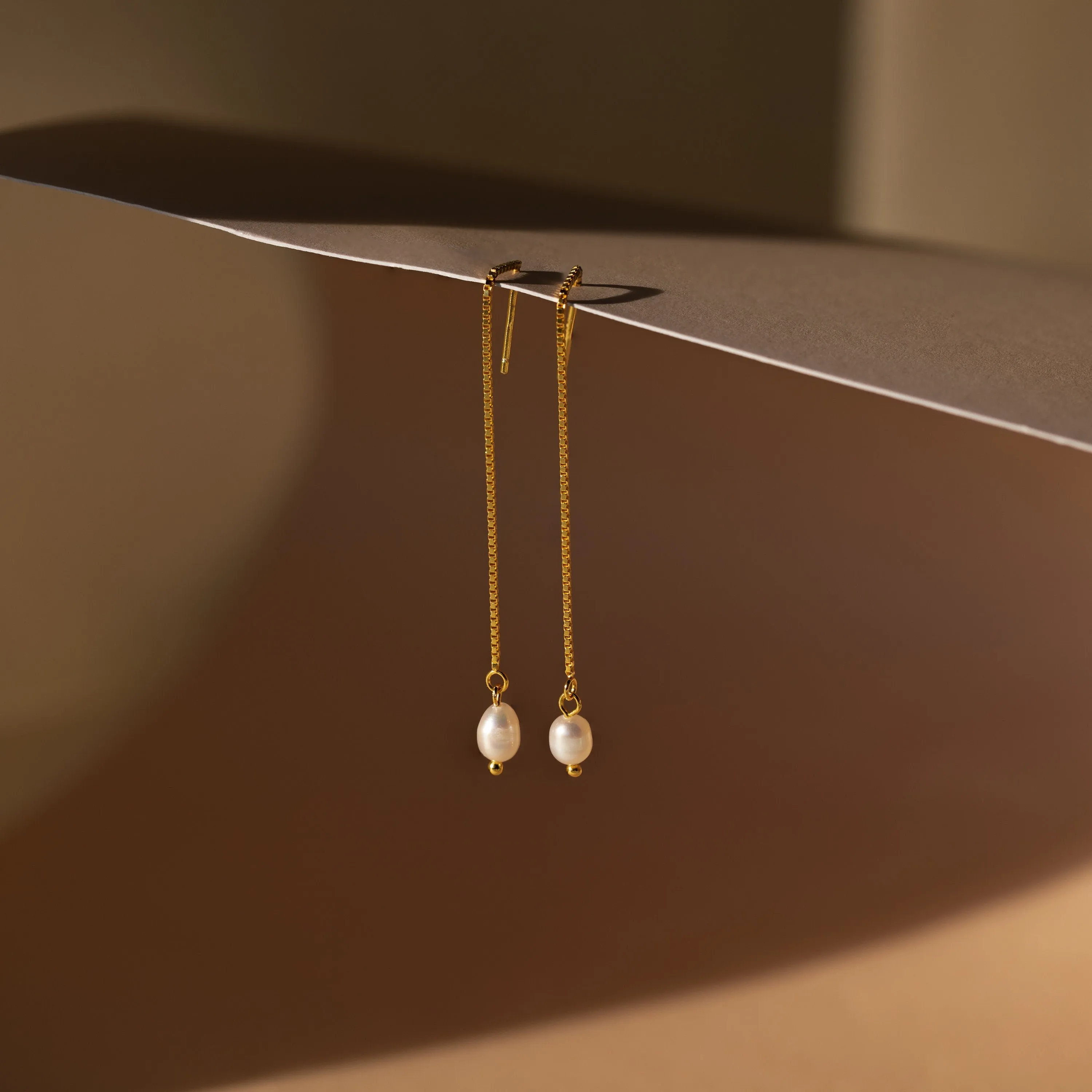 Pearl Threader Earrings