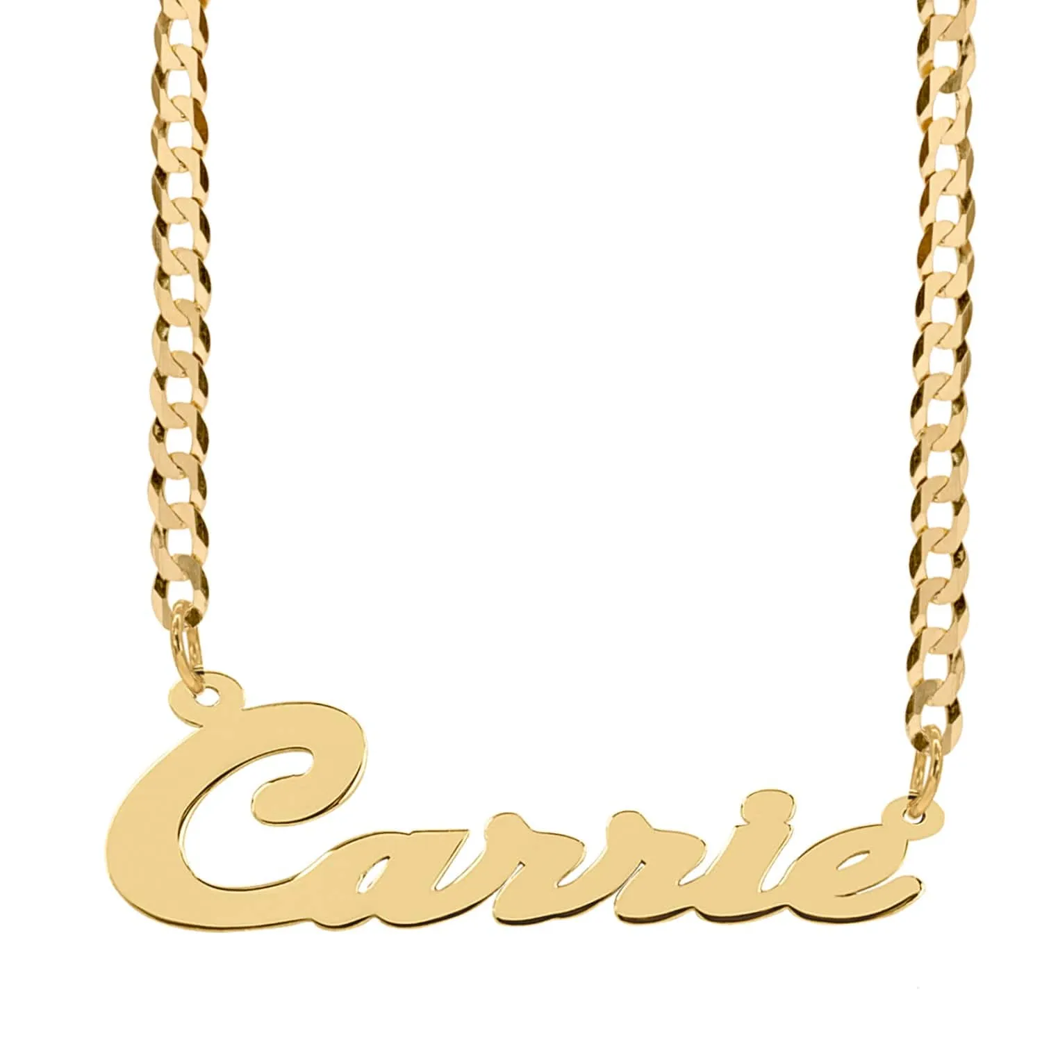 Personalized Script Nameplate Necklace Carrie