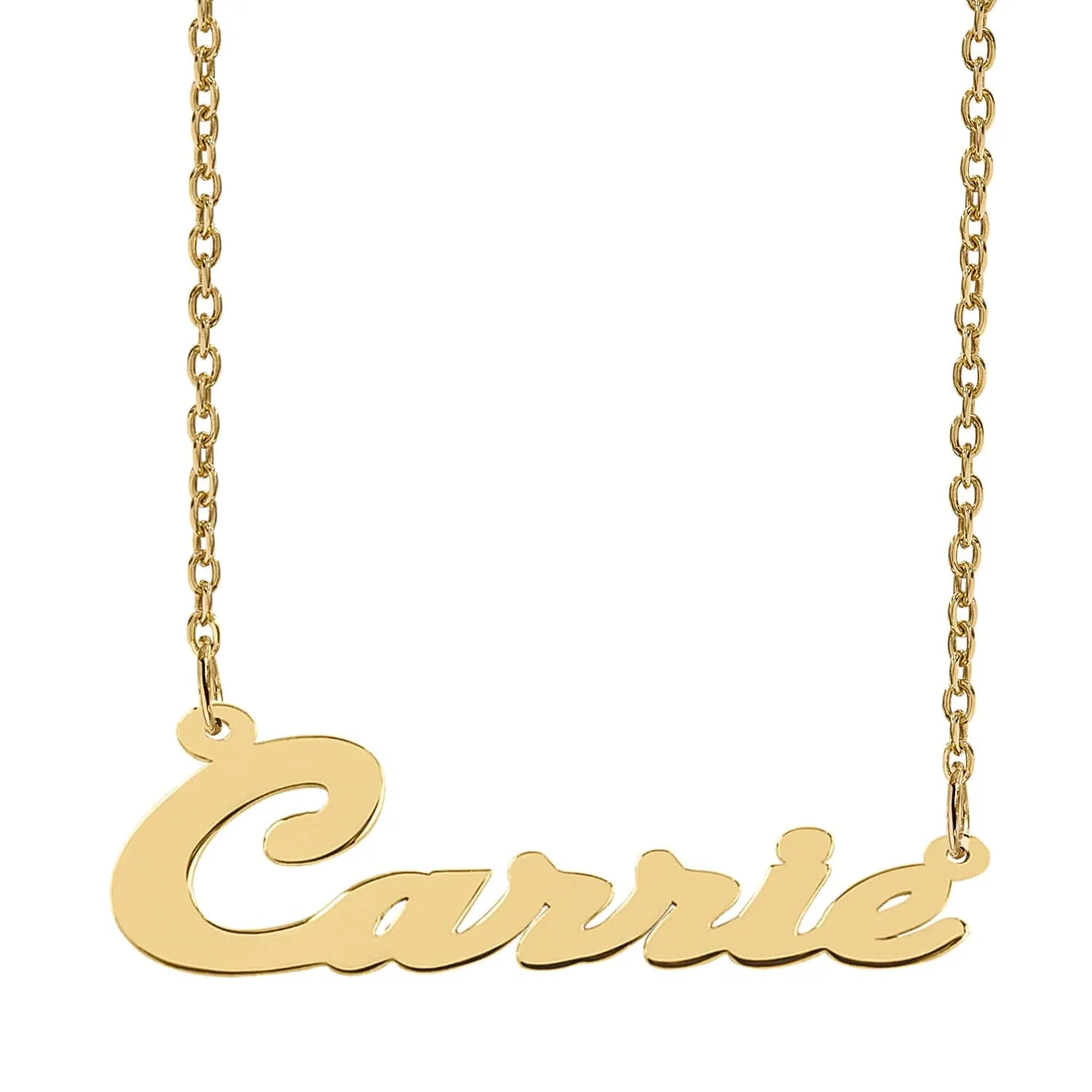 Personalized Script Nameplate Necklace Carrie