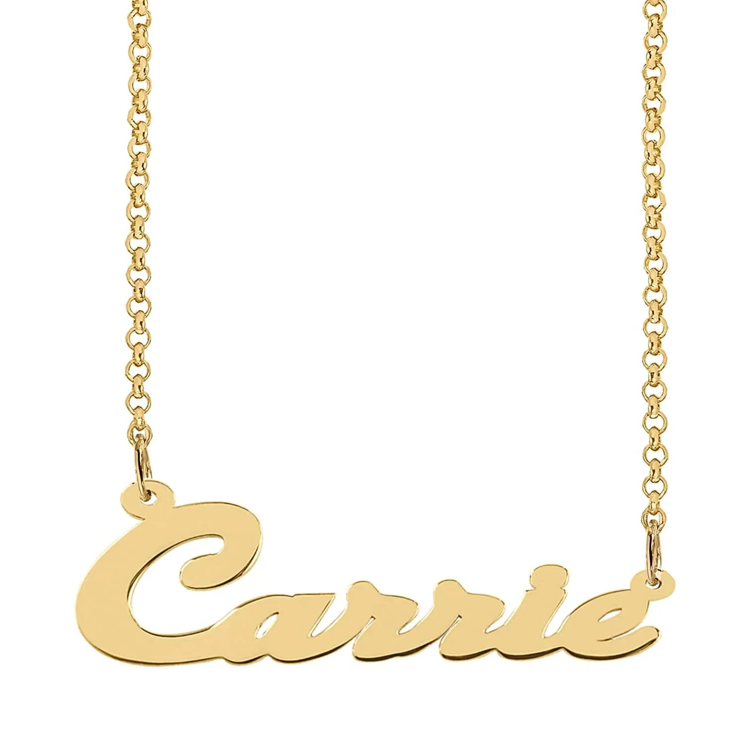 Personalized Script Nameplate Necklace Carrie