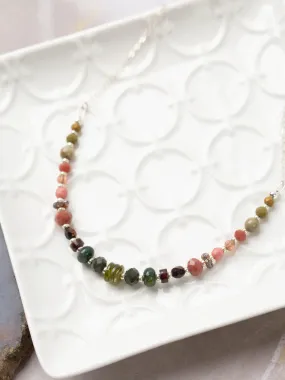 Promise Gemstone Beaded Necklace by Anne Vaughan