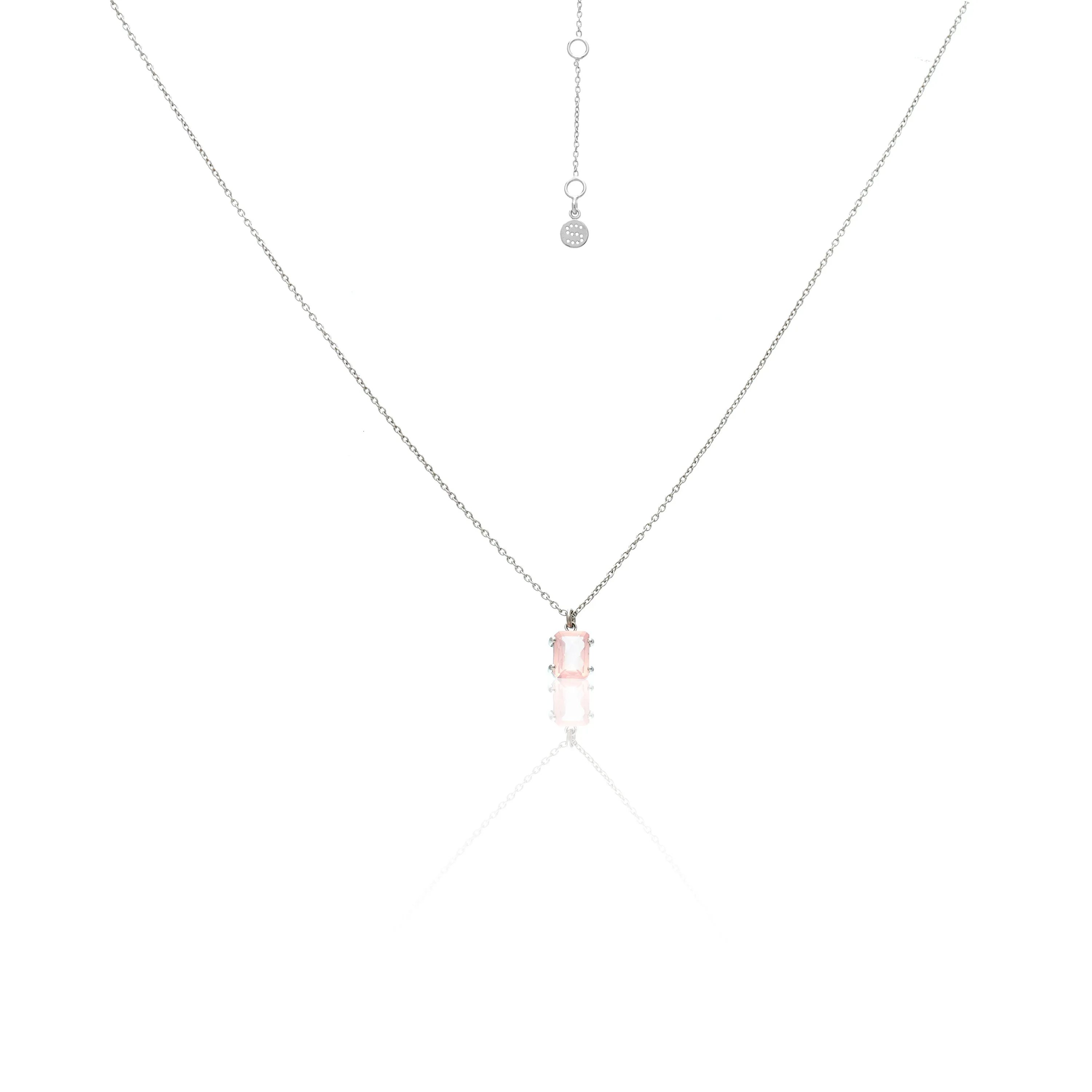 Reverie Necklace Set / Rose Quartz   Silver