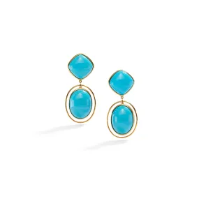 Sleeping Beauty Turquoise Earrings