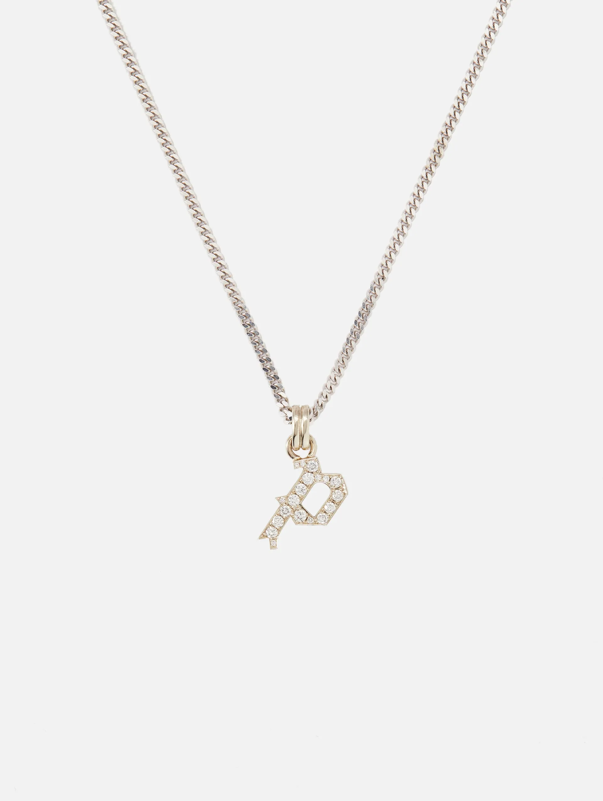 Small Single Intial La Firma Necklace