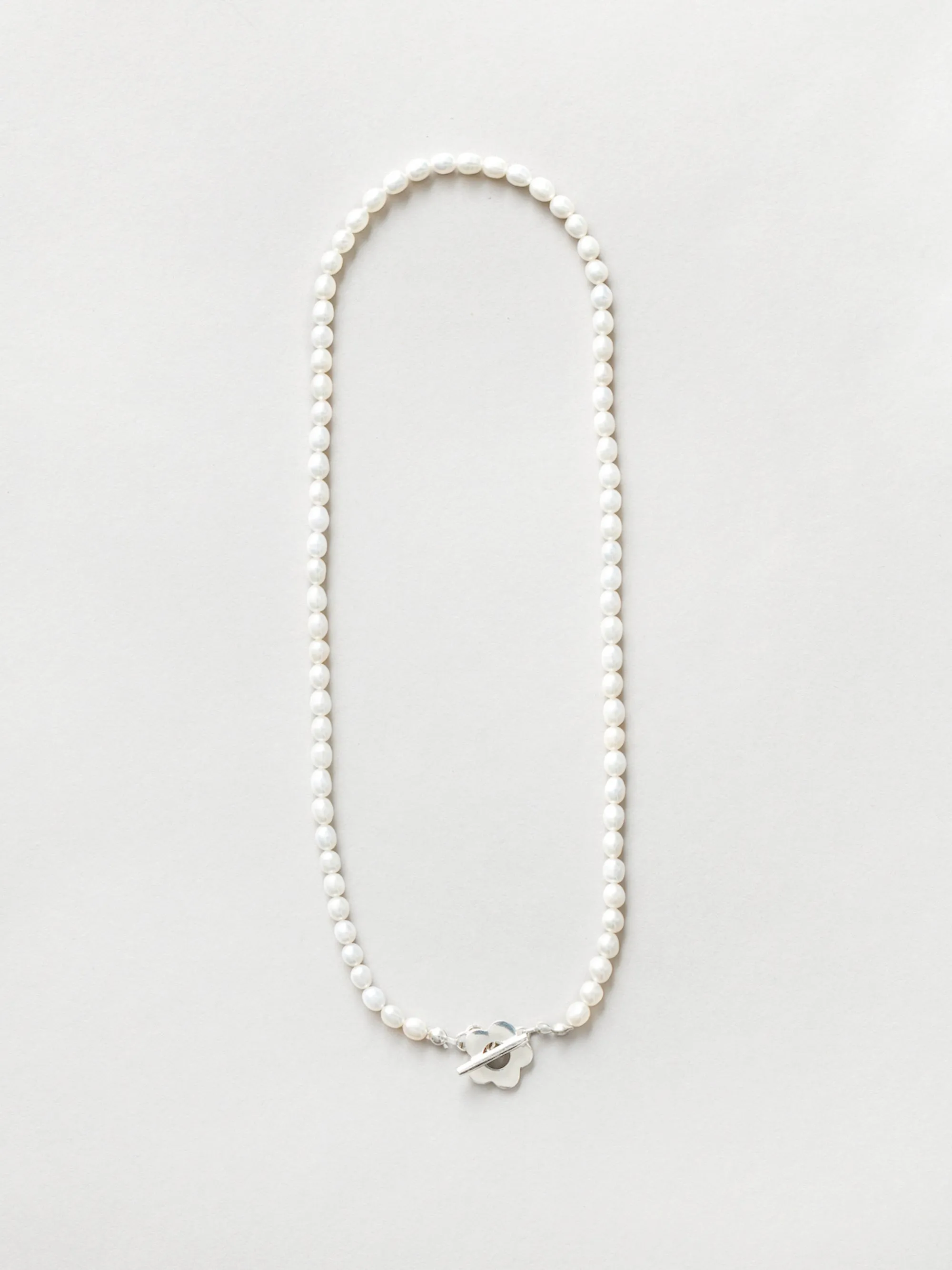 Sofia Pearl Necklace in Sterling Silver