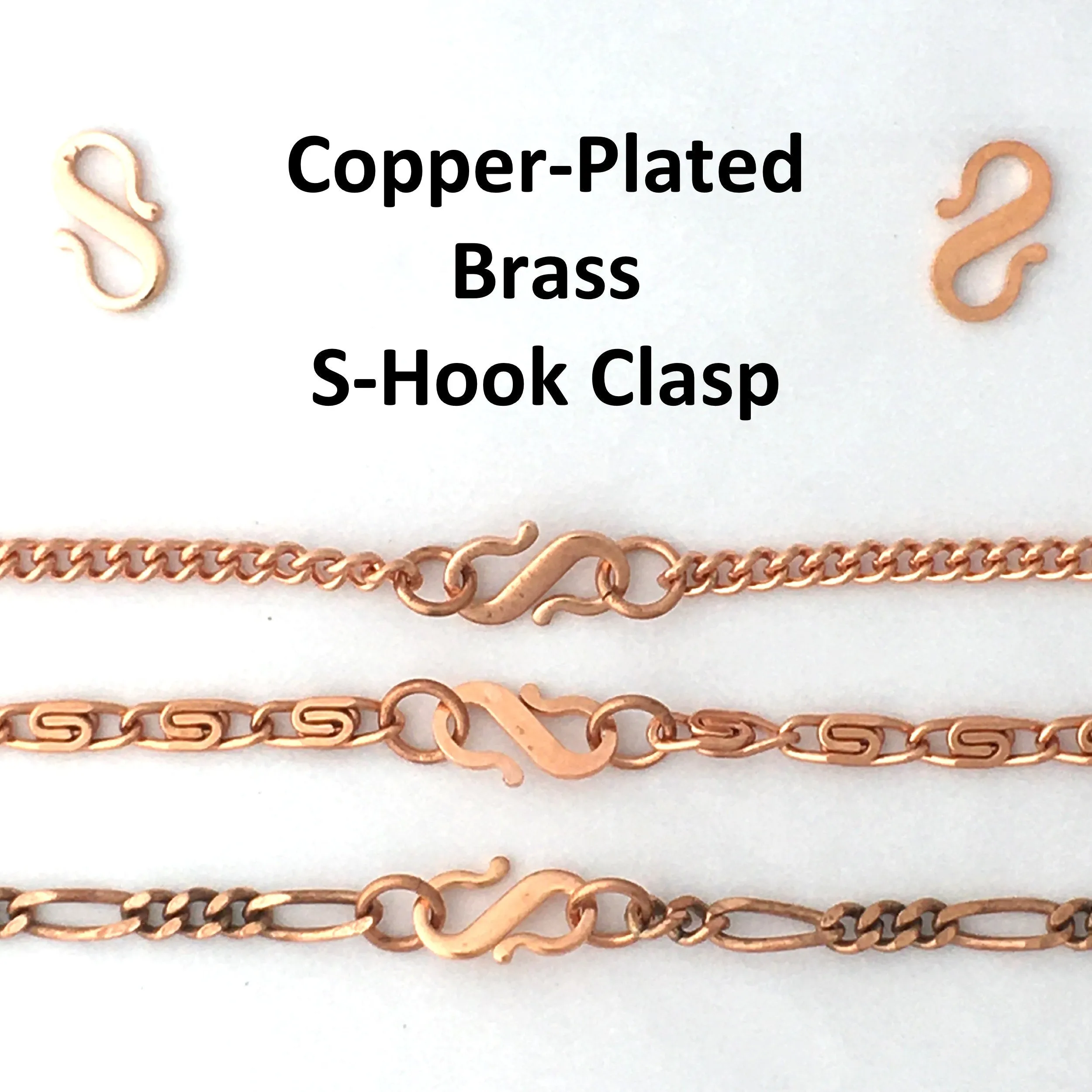 Celtic Scroll Medium Copper Necklace - Solid Copper 5mm Chain, 20-Inch, NC66