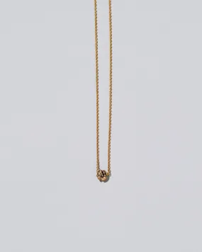 Sun & Moon Necklace - Champagne Diamond