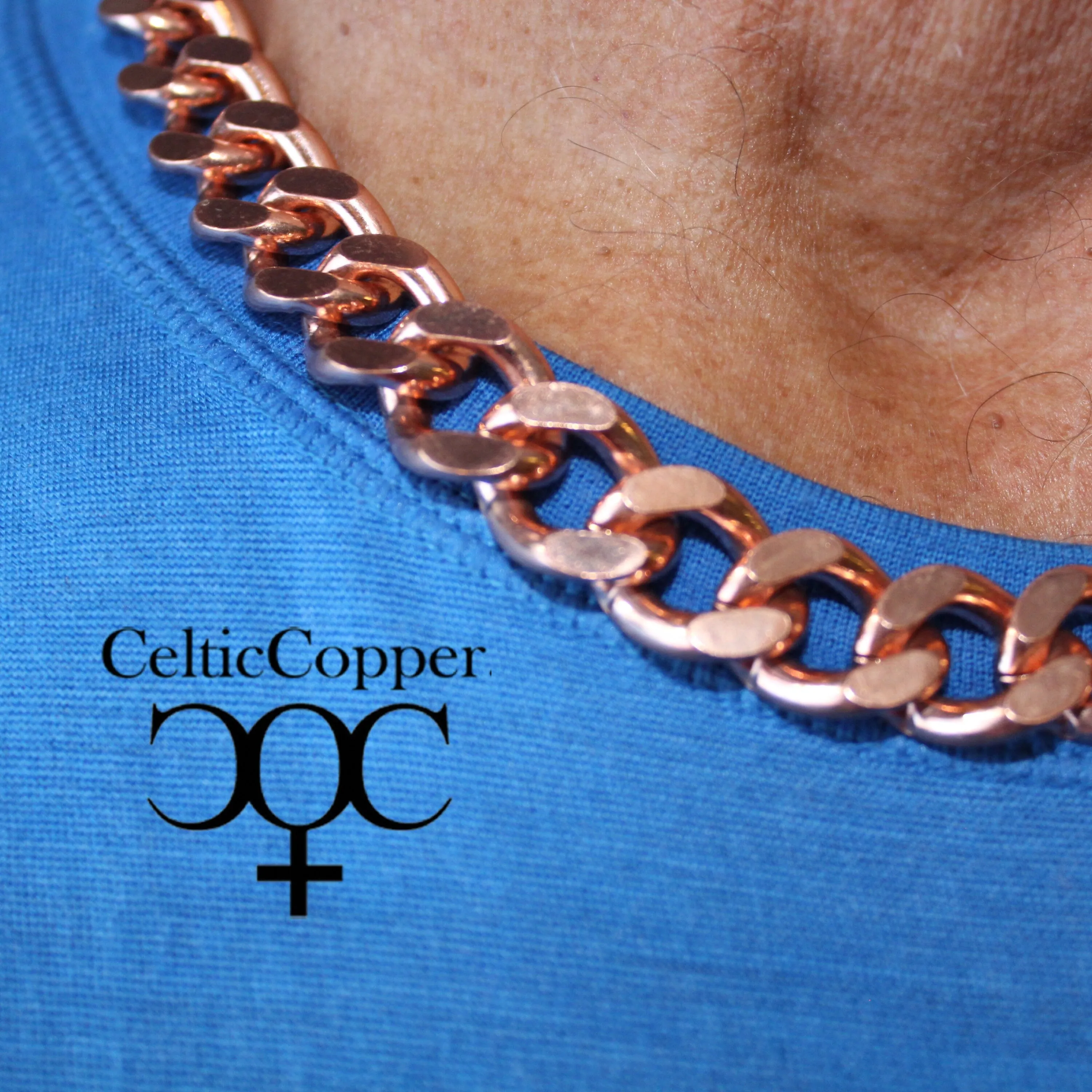 Super Chunky Solid Copper Necklace Chain NC162 Men's Extra Heavy 16mm Copper Curb Chain Necklace 20 Inch Chain