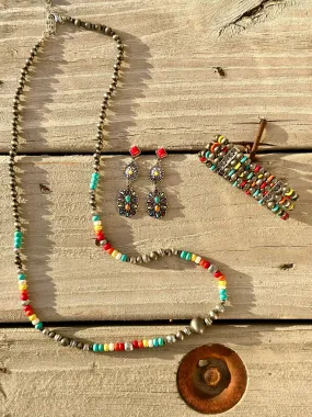 The Adobe Necklace, Earring & Bracelet Set