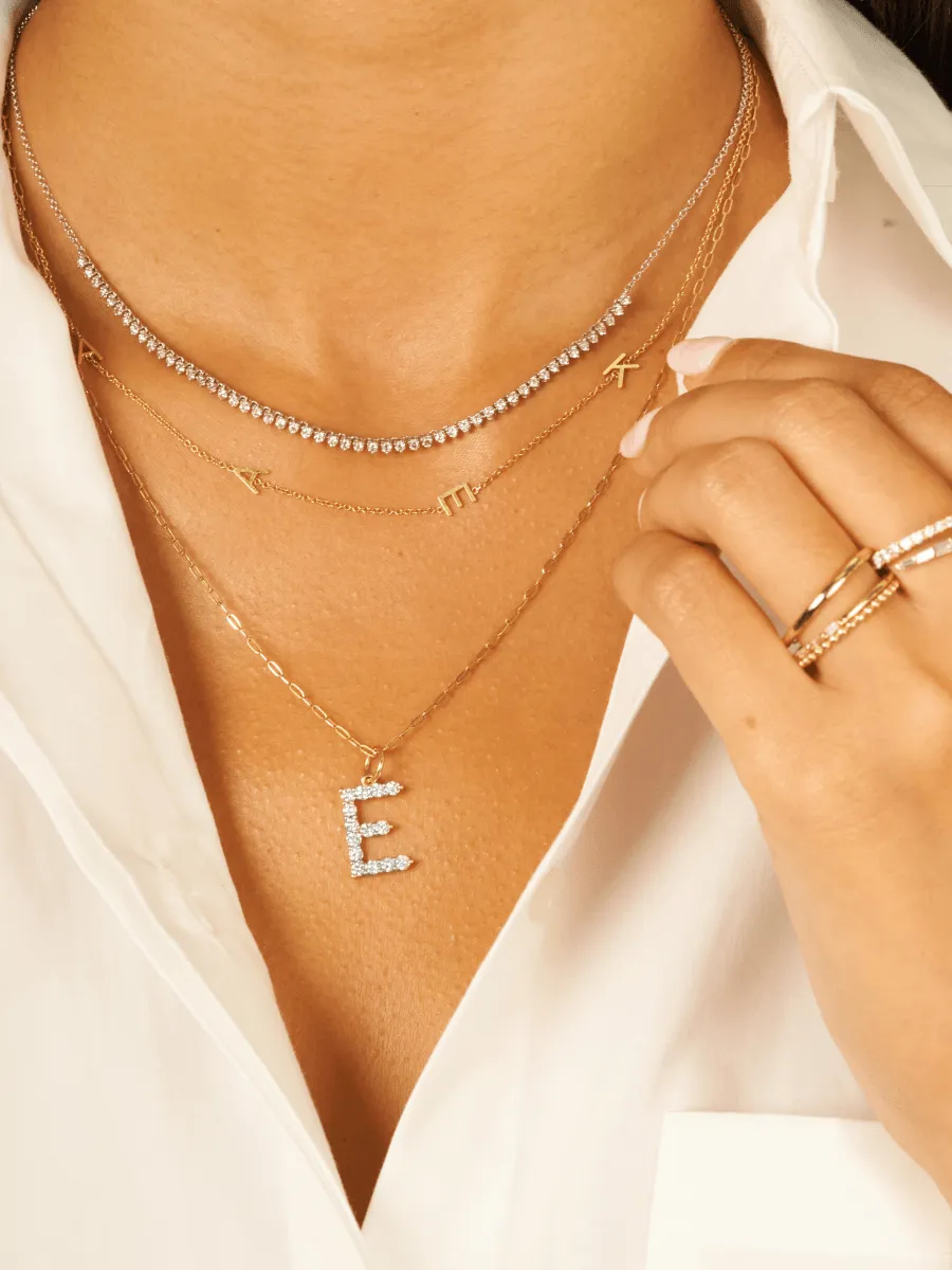 The Initial Necklace 14K - 4 Letters