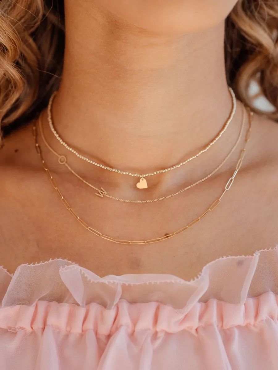 The Initial Necklace 14K - 4 Letters