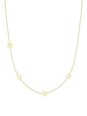 The Initial Necklace 14K - 4 Letters