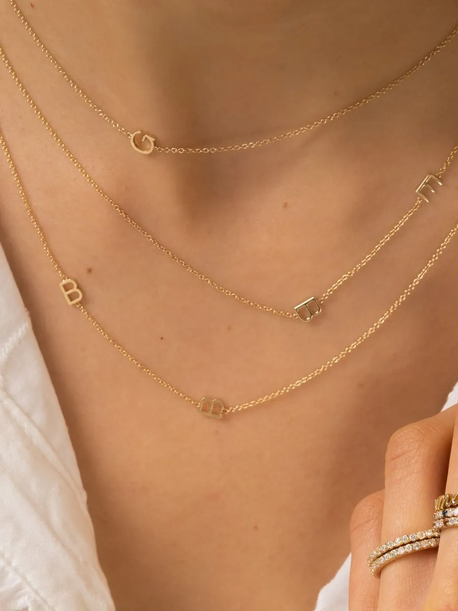 The Initial Necklace 14K - 4 Letters