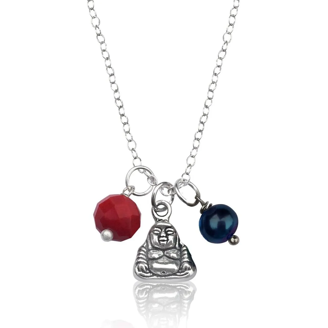 Tiny Buddha Charm Necklace