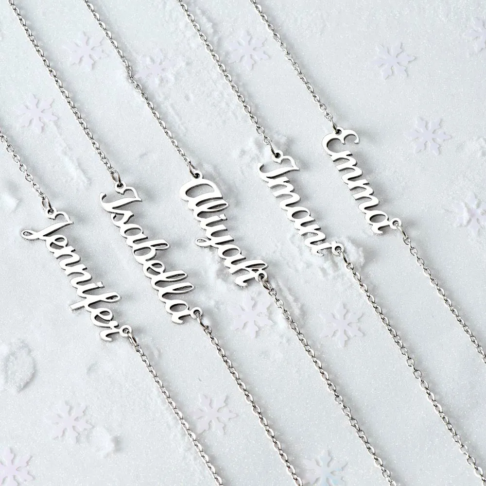 To My Amazing Soulmate Gift I Love You To the Moon and Back Custom Name Necklace