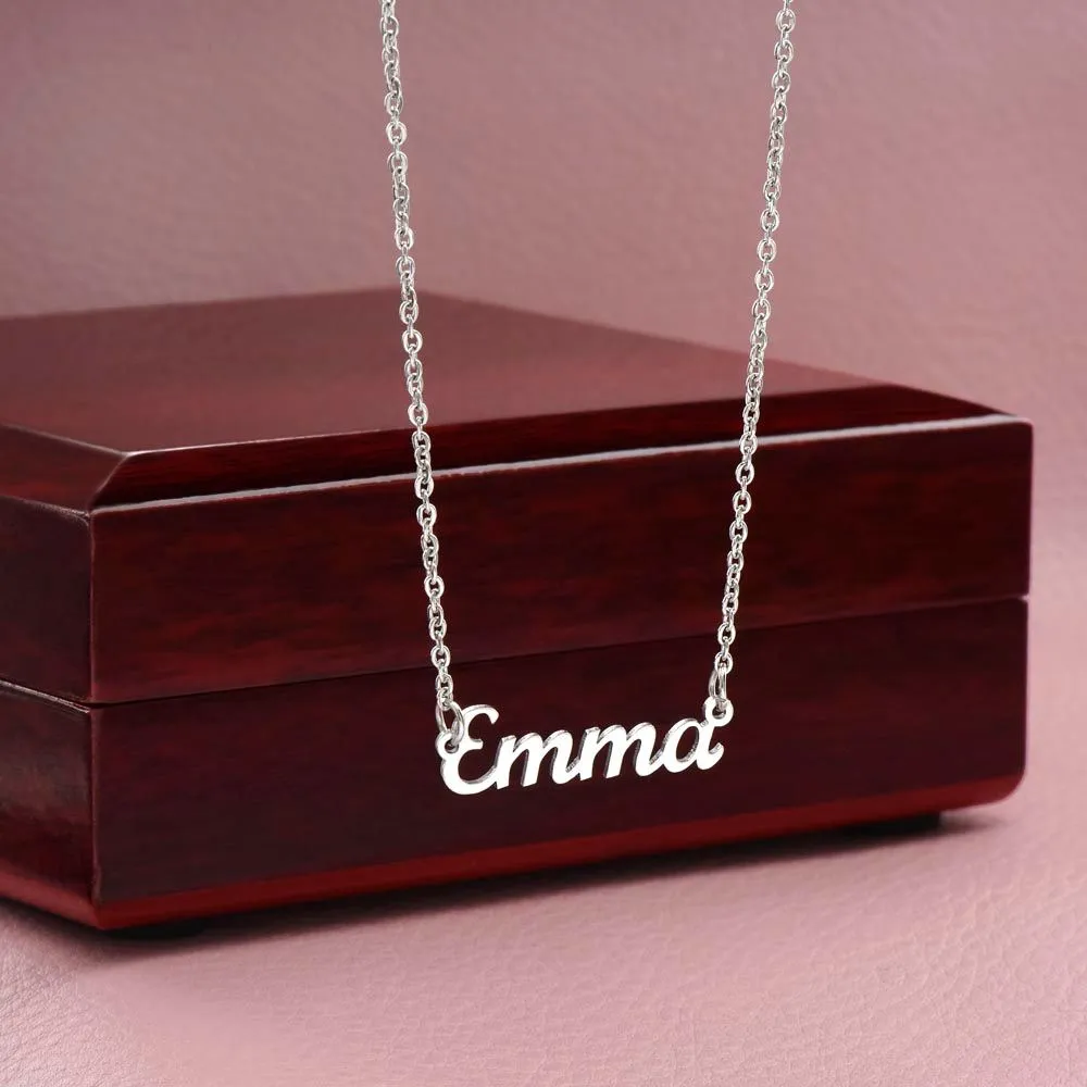 To My Amazing Soulmate Gift I Love You To the Moon and Back Custom Name Necklace