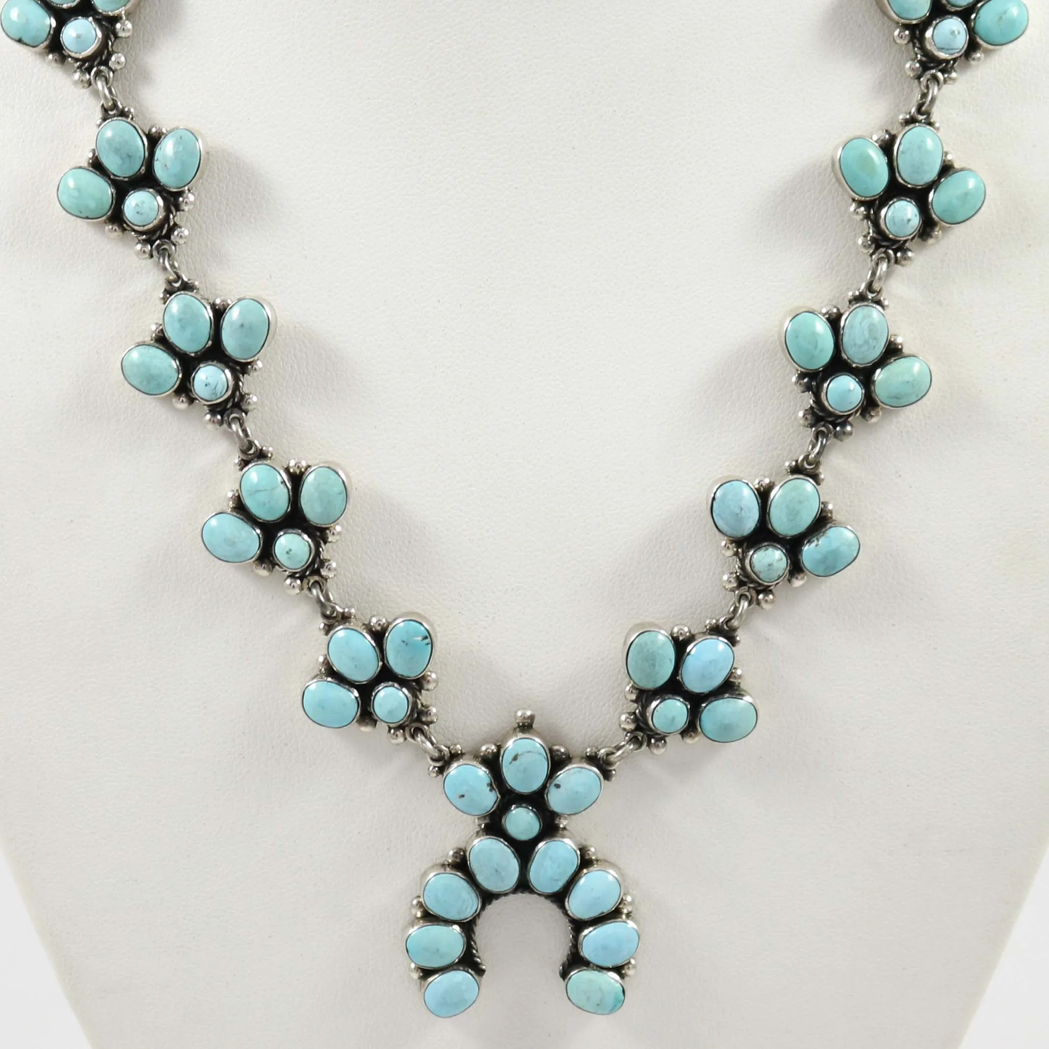 Turquoise Squash Blossom Necklace