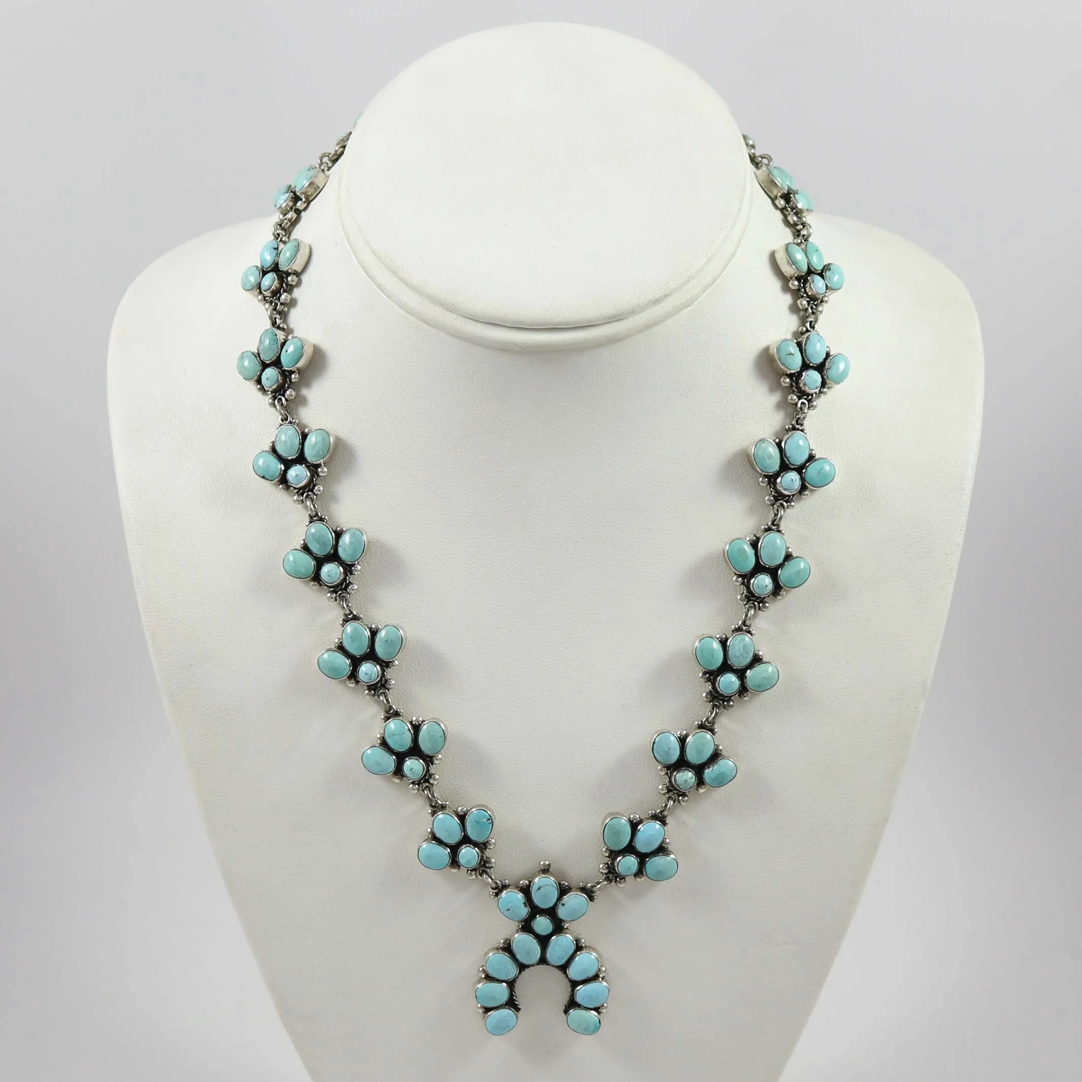 Turquoise Squash Blossom Necklace